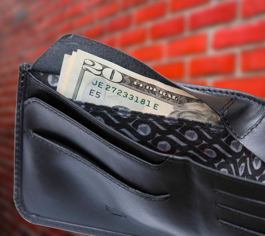 Hidden pocket wallet