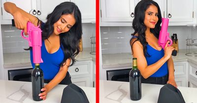 This Genius Wine Gun Opens Your Bottle Of Wine With the Pull of a Trigger This Genius Wine Gun Opens Your Bottle Of Wine With the Pull of a Trigger