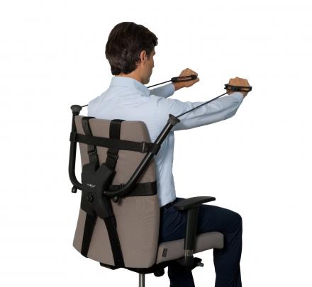 This Workout Device Attaches To Your Work Chair For Exercise At The Office