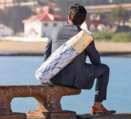 This Yoga Mat Holder Disguises Your Mat As A Giant Burrito