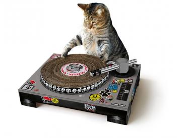 Cat Scratching DJ Mixer
