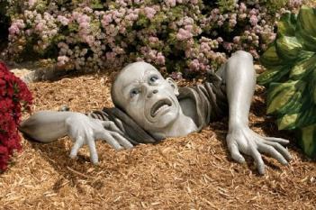 Zombie Garden Gnome Sculpture
