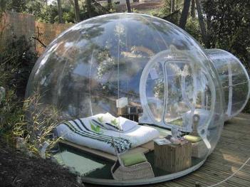 transparent bubble tent