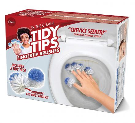 Tidy Tips Fingertip Toilet Brushes