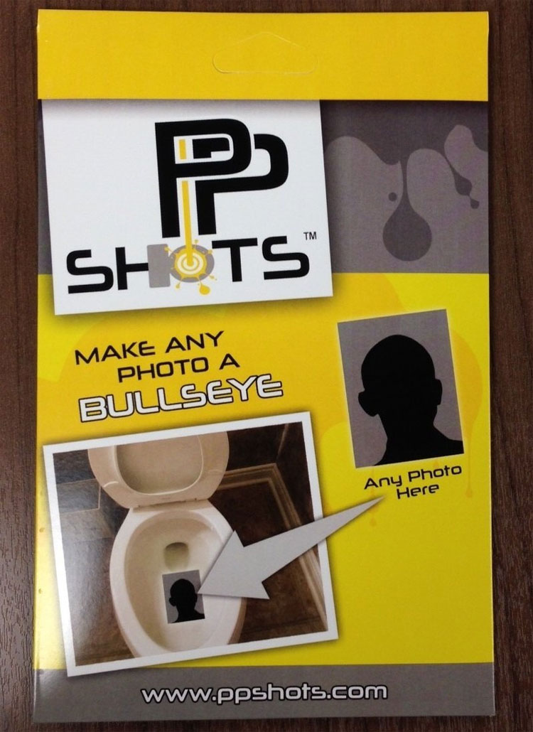 PP Shots Toilet Target Adhesive Photo Protector