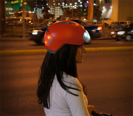 Torch LED Lighted Bicycle Helmet
