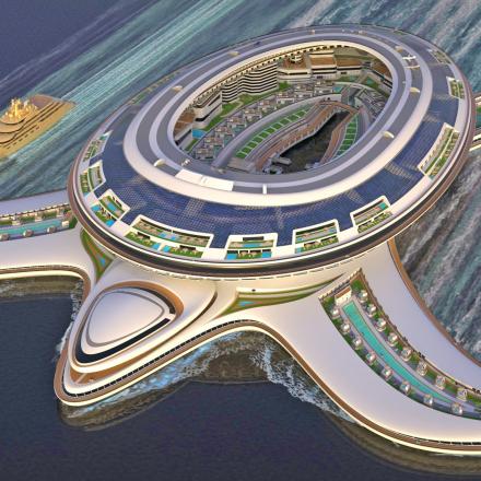 This Massive Turtle-Shaped Floating City Can Hold 60,000 People