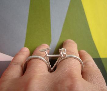 Two Fingered Bicycle Ring
