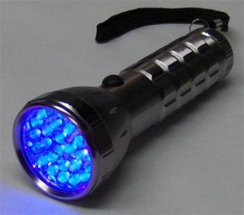 Ulraviolet LED Blacklight Flashlight