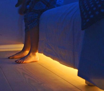 motion activated under bed light