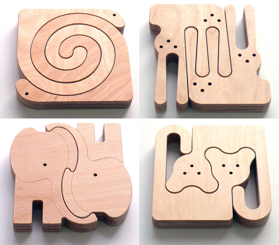 wooden animal puzzle