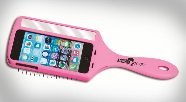 The Selfie Brush Is an iPhone Case and Hair Brush