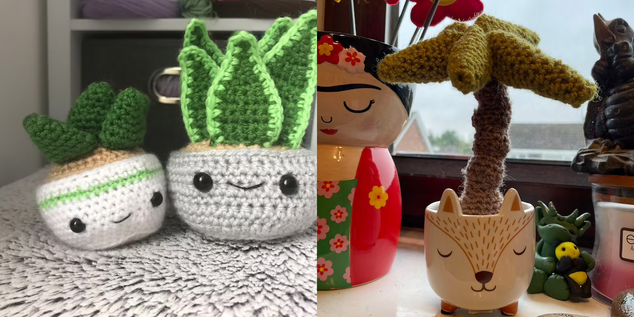 Adorable Crochet House Plants
