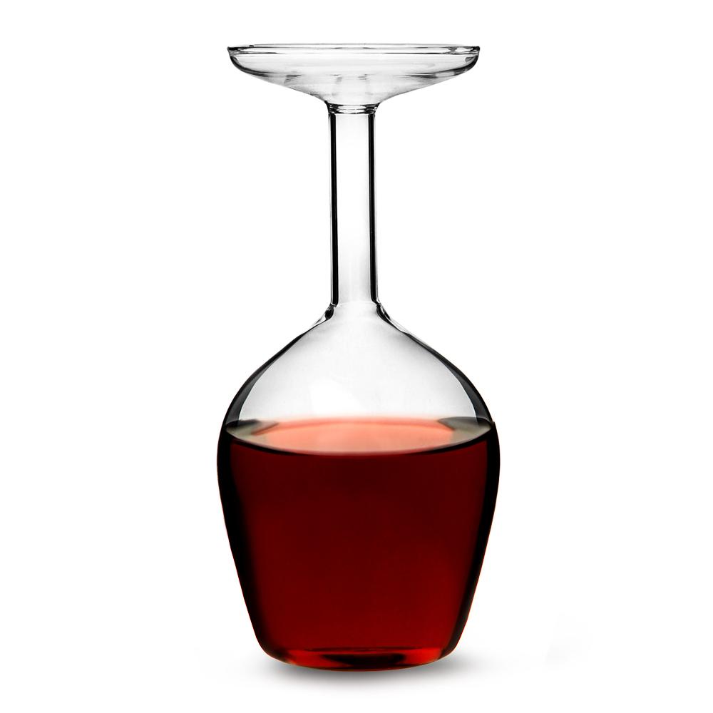 Upside-Down Wine Glass