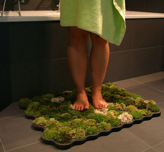 This Bath Mat Made From Actual Moss
