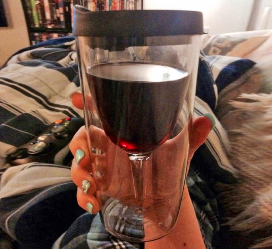wine glass sippy cup