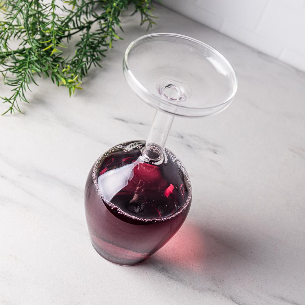 Upside-Down Wine Glass