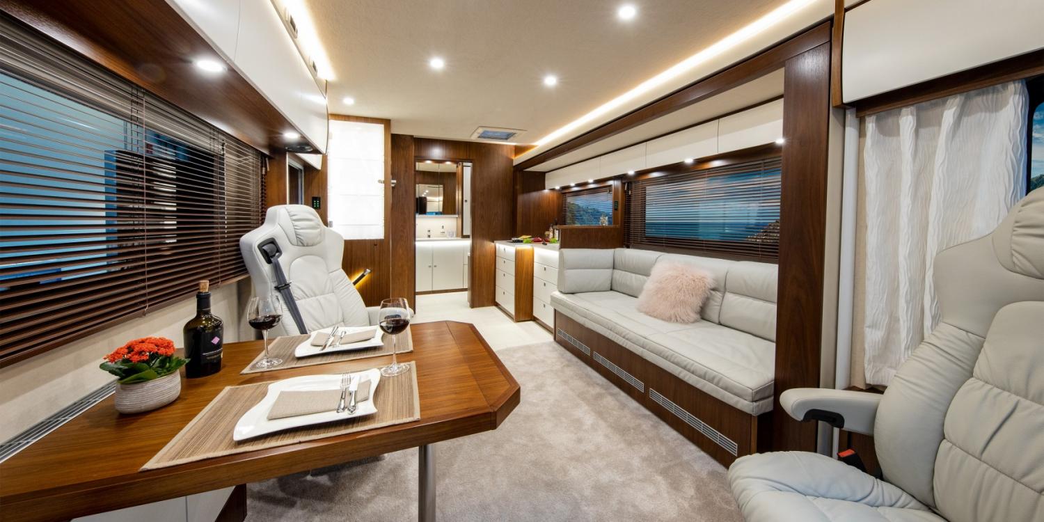 1.8 Million Ultra-Luxury RV With Garage In Back - 2021 Vario Mobil Perfect 1200 Platinum Motorhome