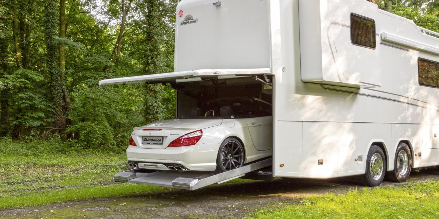 This Amazing $1.8 Million Ultra-Luxury RV Has Its Own Garage In The Back