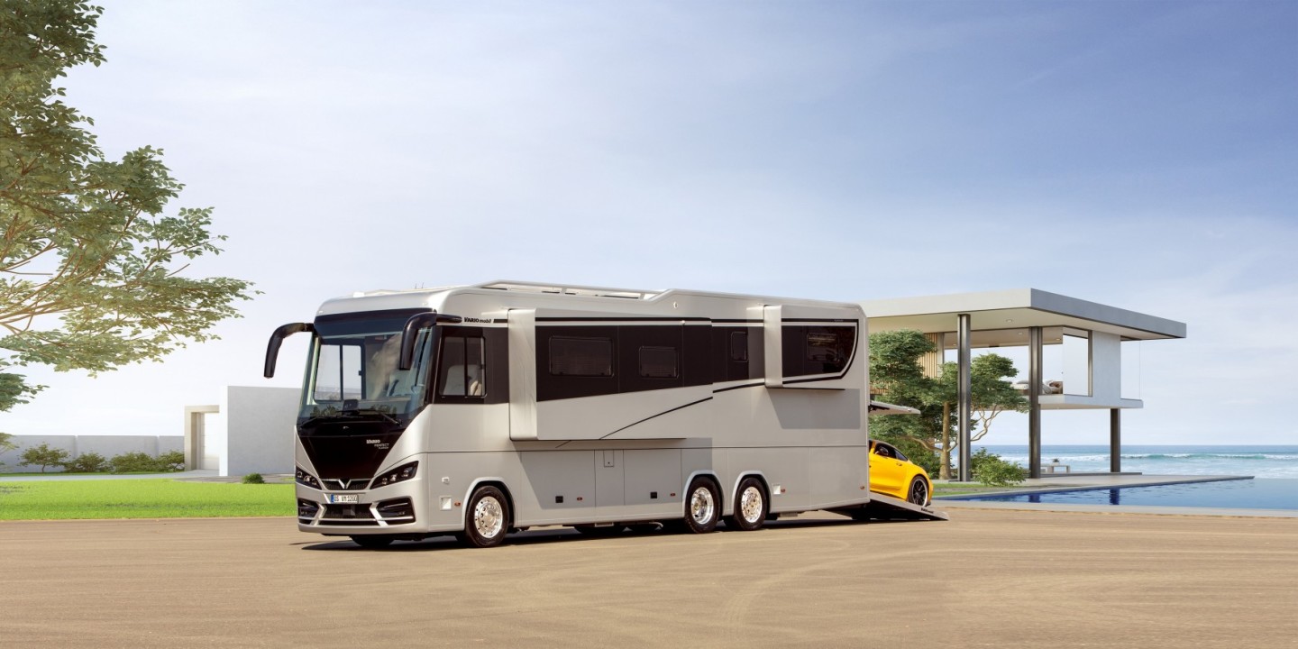 $2,000,000 Luxurious Motorhome with a HYPERCAR GARAGE #fypシ #foryou #r