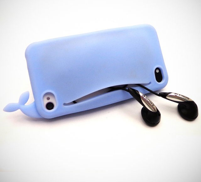 Whale Shaped Phone Case With Mouth Pocket