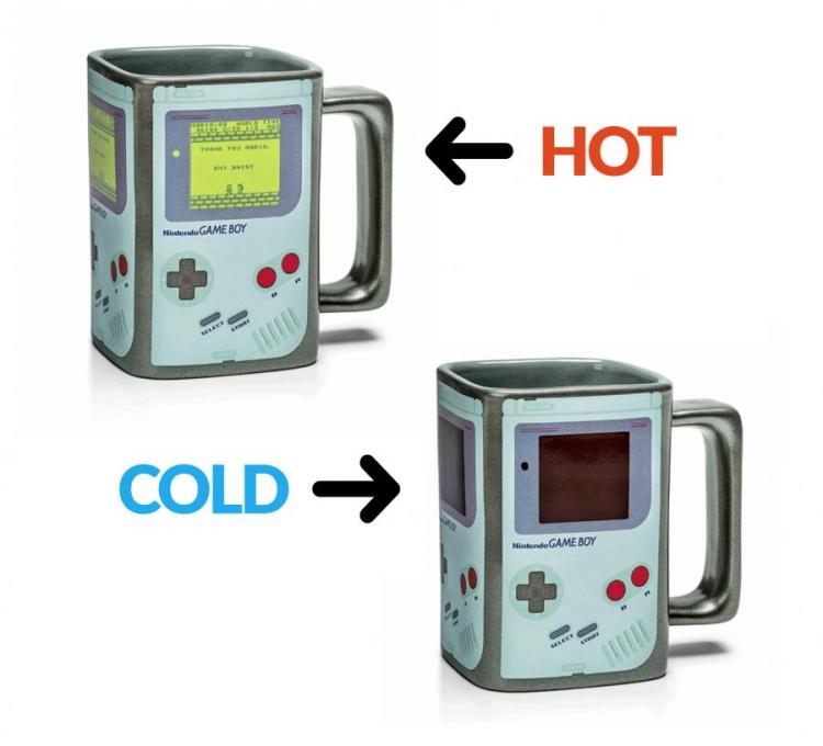 Heat Changing Game Boy Coffee Mug