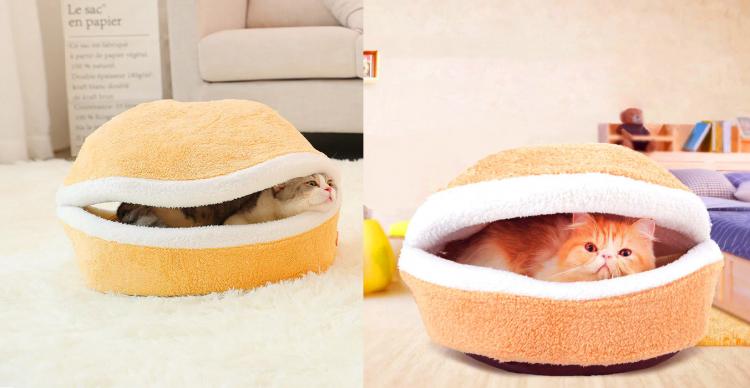 Hamburger Dog or Cat Bed