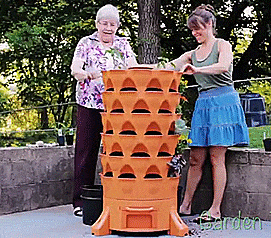 Garden Tower: Lets You Grow 50 Separate Plants Within 4 Square Feet