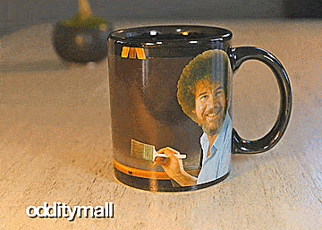  Bob Ross Heat Changing Coffee Mug