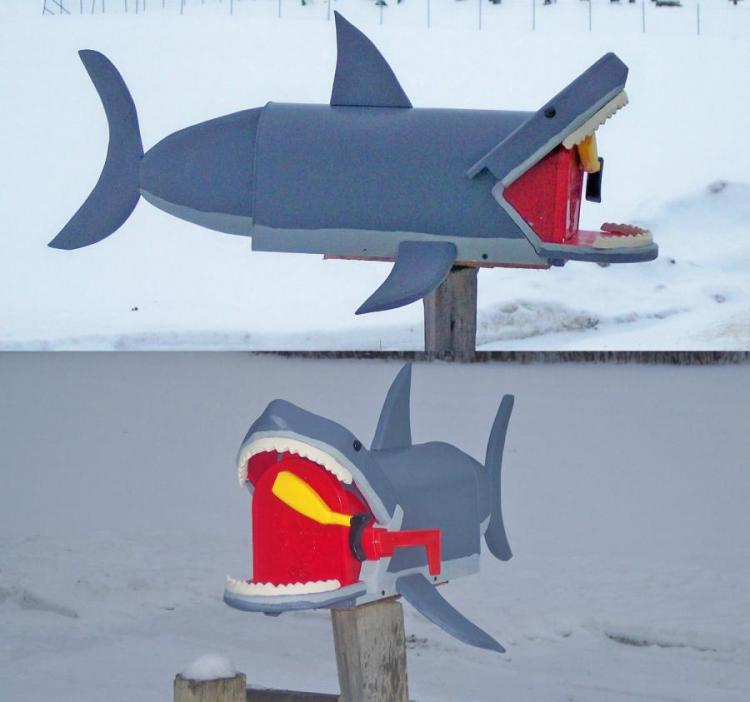 Great White Shark Mailbox