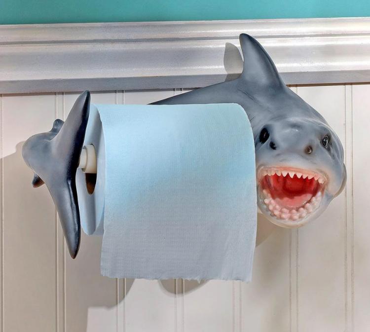 Shark Bite Toilet Paper Holder