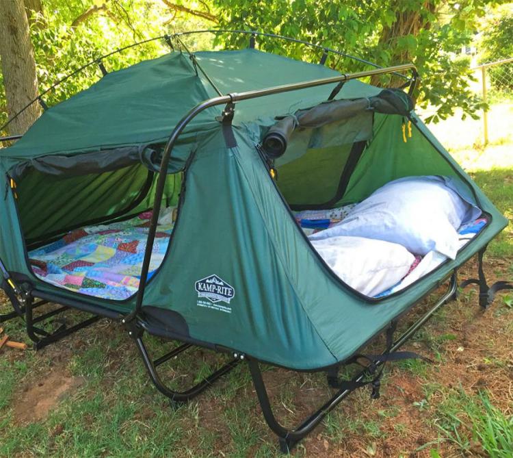 Kamp-Rite Double Tent Cot Is A Pullout Bed In Tent Form