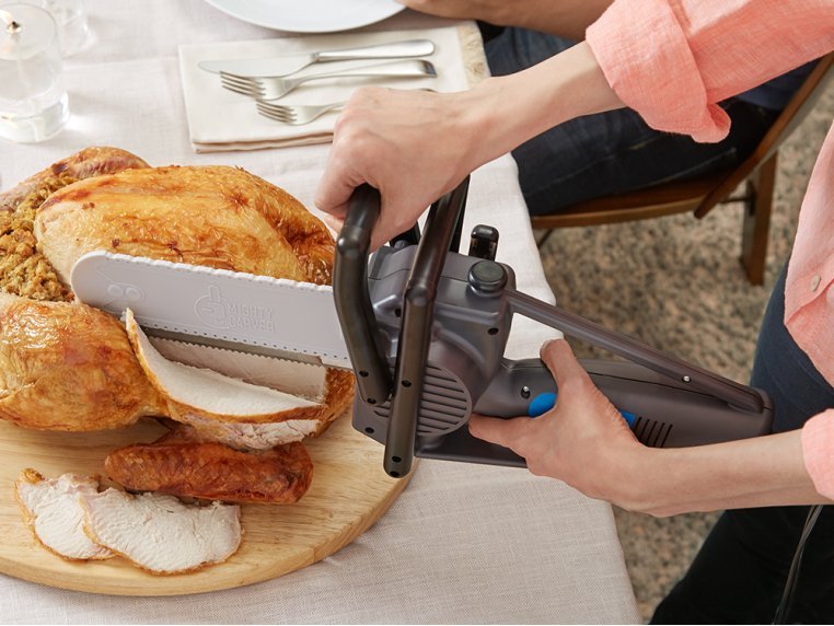 Miniature Chainsaw For Carving Turkeys - Weird gifts for Dad