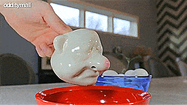 Snot nose egg separator - Weird gifts for Dad