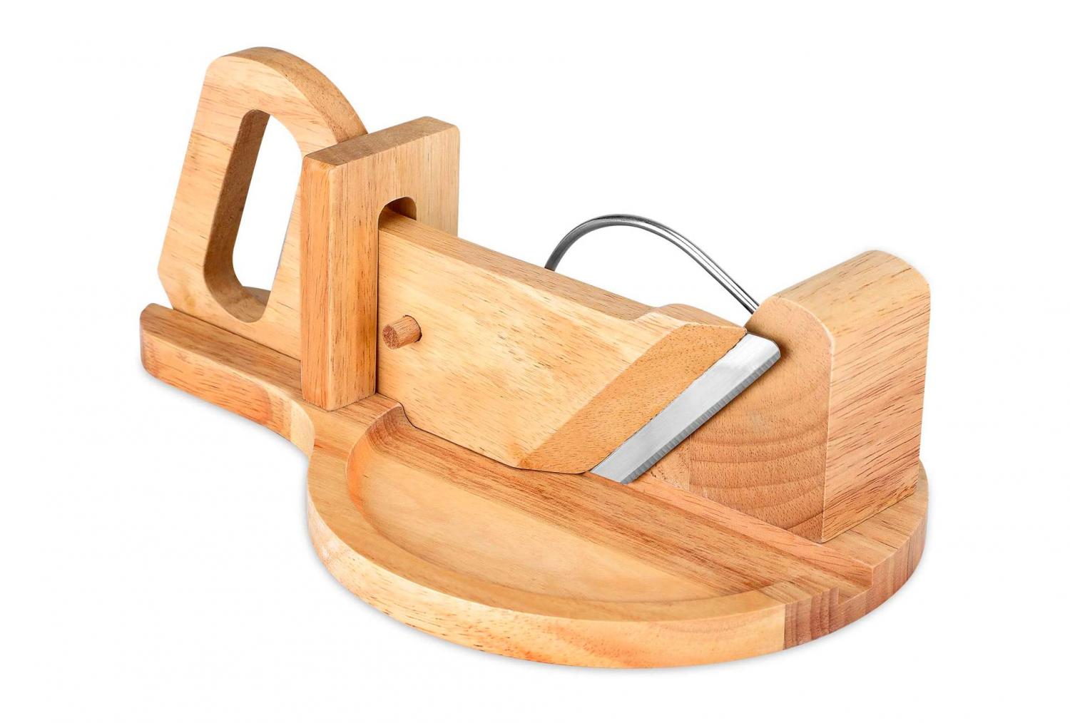 This 19th Century Wooden Sausage Cutter Makes Slicing Meats and Cheeses  Very Satisfying