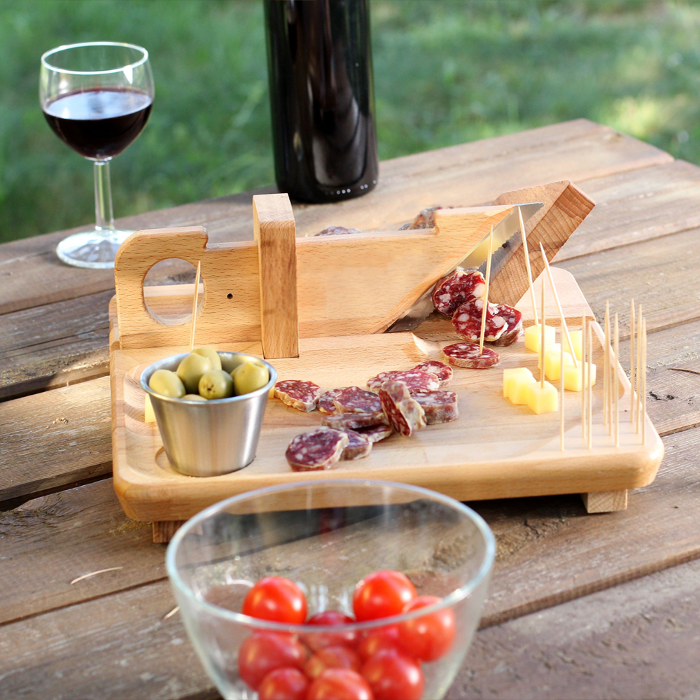 This 19th Century Wooden Sausage Cutter Makes Slicing Meats and Cheeses  Very Satisfying