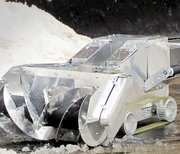 Remote Controlled Snow Blower Robot