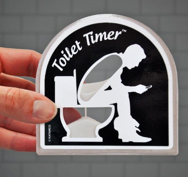 Toilet Timer: Bathroom Sand Timer To Prevent Long Pooping Sessions