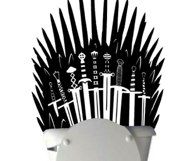 This Game of Thrones Toilet Wall Decal