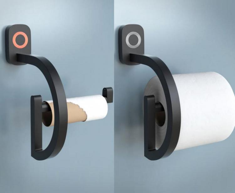 This Toilet Paper Holder That Notifies You When You