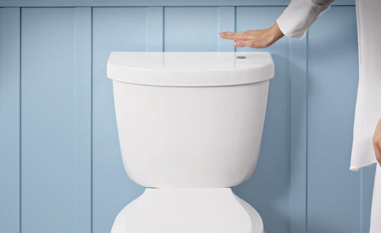 This Touchless Toilet Flusher