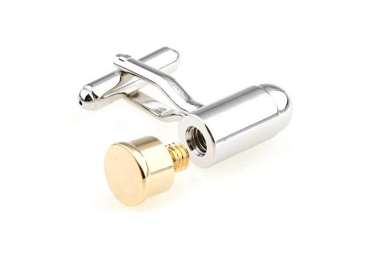 Bullet Cufflinks With Removable Cap