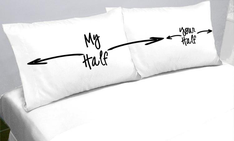 My Half Your Half Pillowcases
