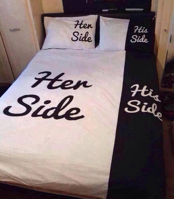 Her Side - His Side Bedding Set