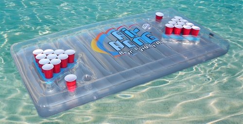 Inflatable Floating Beer Pong Table