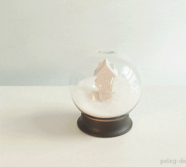 A Snow Globe That Is Actually a Sugar Canister