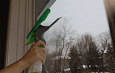 3-in-1 Window Cleaner With Spray Bottle, Wiper, and Squeegee