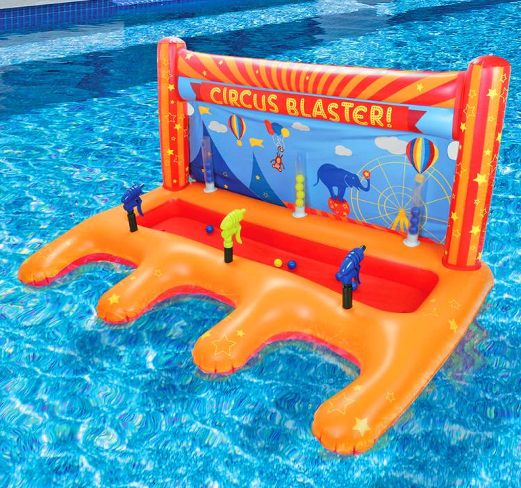 Pool Version of classic circus water shooting game - Circus Blaster Inflatable water target game