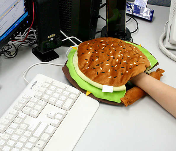 Cheeseburger Hand Warming Mouse Pad