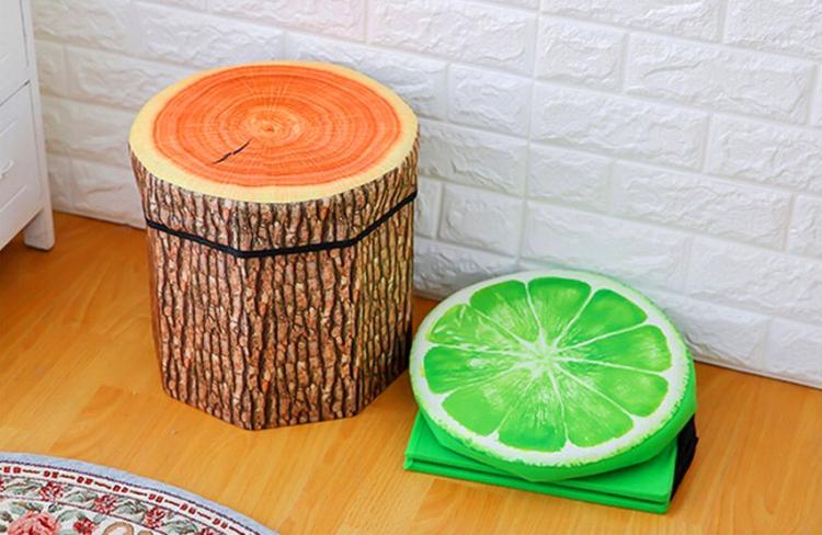 3D Fruit Storage Organizer and Ottoman - 3D Fruit Ottoman and toy box